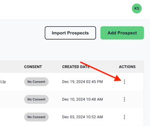 3 dots action column